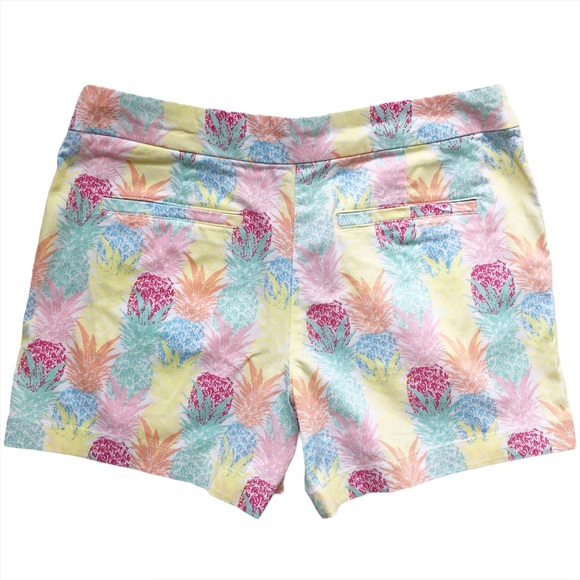 Cynthia Rowley Novelty Pineapple Print Shorts - Picture 2 of 6